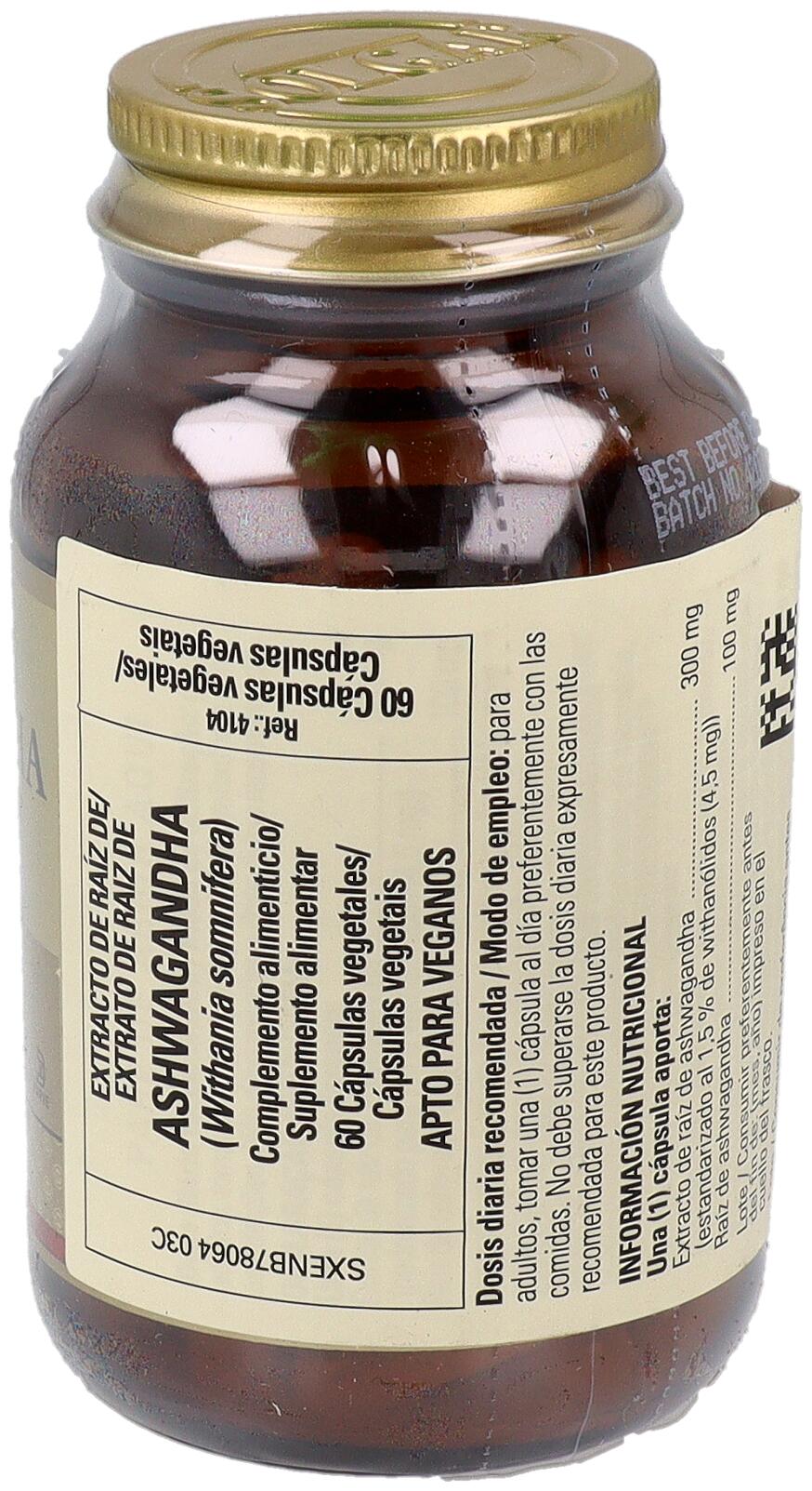 Ashwaganda Withania Somnifea 60 Cápsulas 2/3