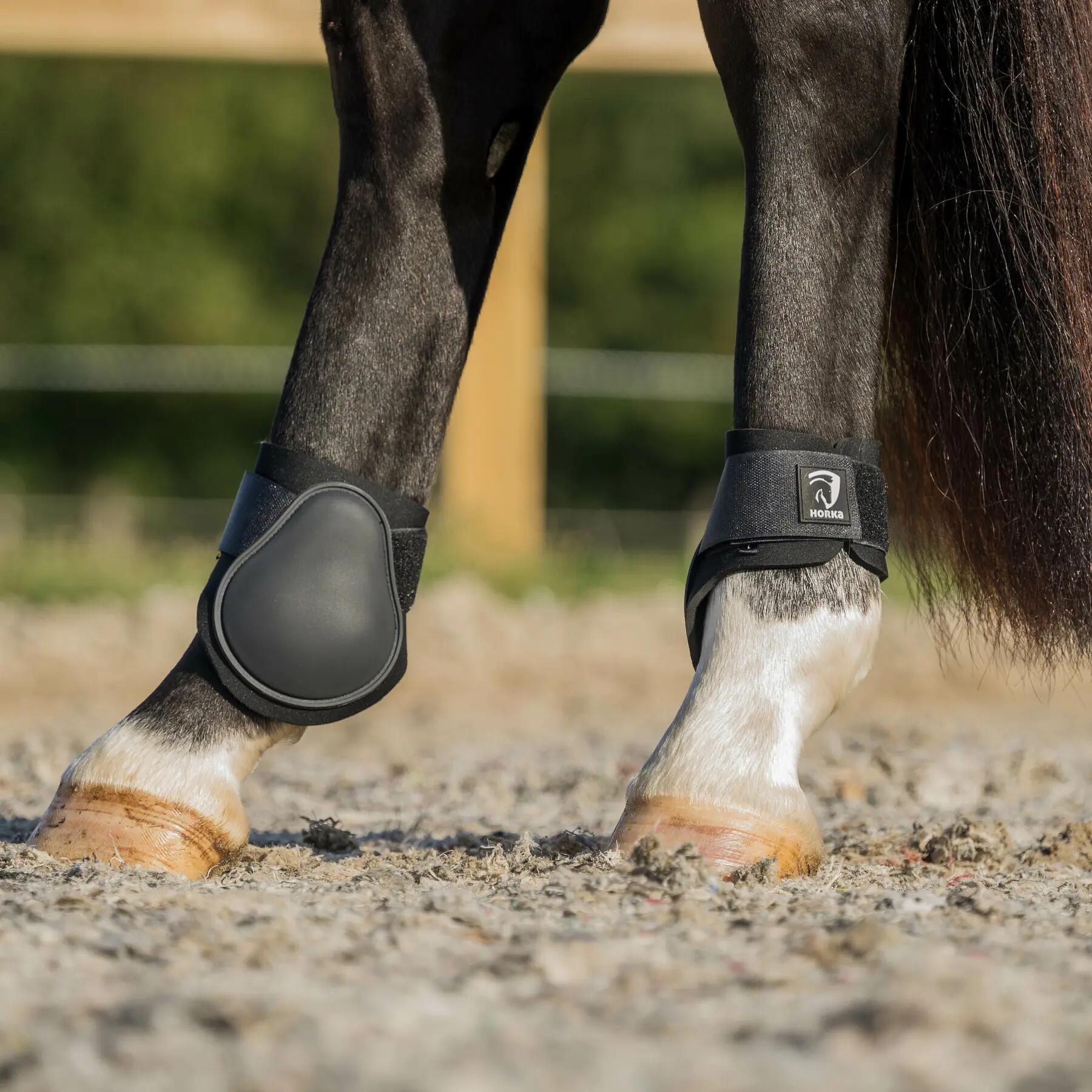 Protectores de cuartos para caballo de neopreno con forro de dime HORKA 2/2