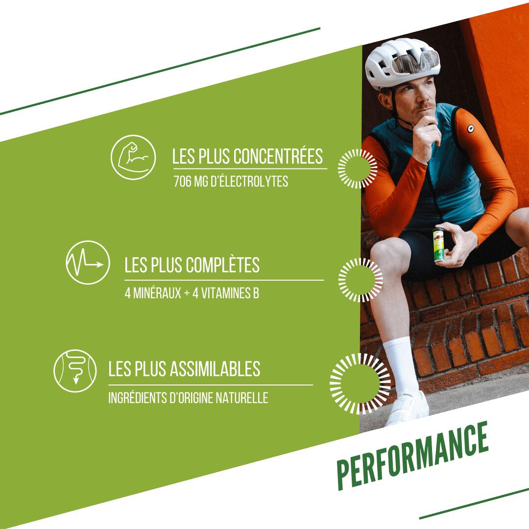 Électrolytes Baouw Menthe Citron bio 50g pastilles à diluer 3/7