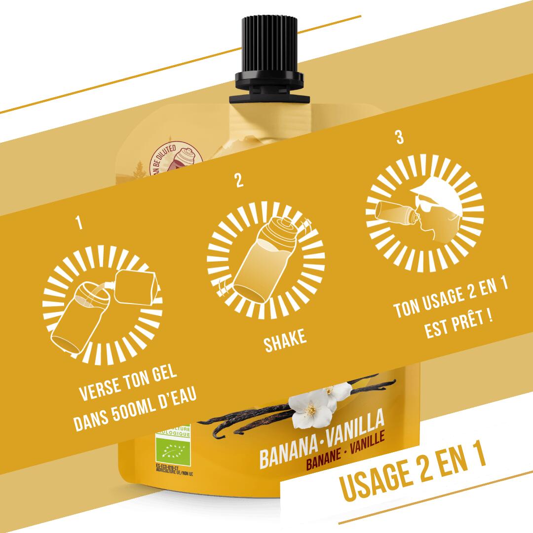 Gel énergétique BIO banane & vanille 85 g 6/8