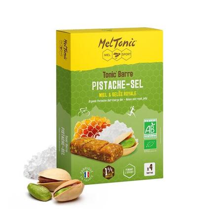 BARRES ENERGETIQUES BIO - PISTACHE ET SEL ETUI x4