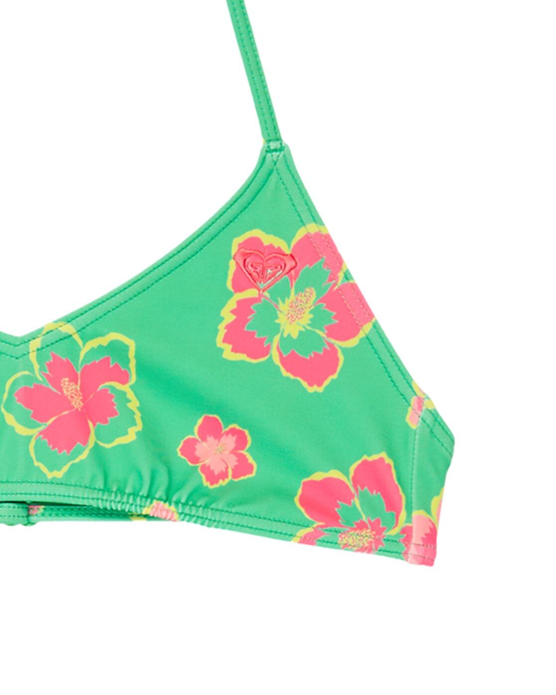 Zweiteiliges Triangel-Bikini-Set TROPICOOL SET Grün Mädchen 6-16 3/3