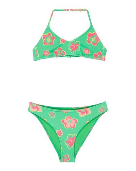 Ensemble bikini triangle deux pièces TROPICOOL SET Vert Fille