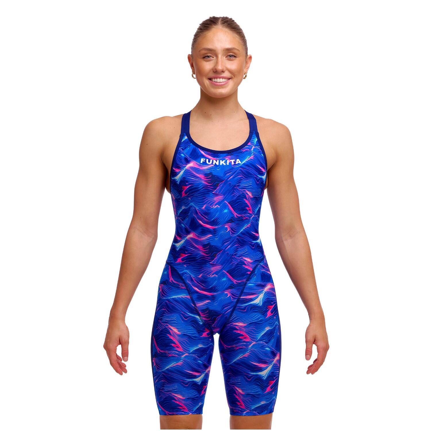 Funkita Dames badpak Fast Legs Rising Tide 3/5