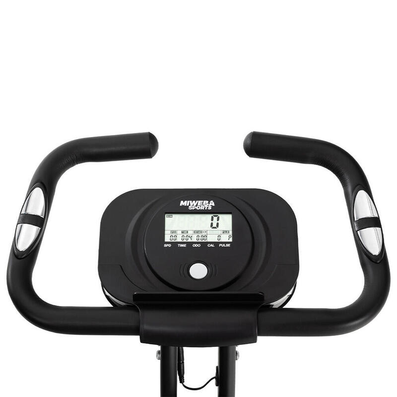 Bicicletă de exerciții pliabilă cu spătar