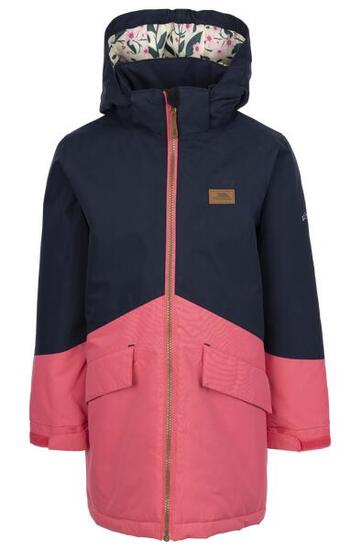 Trespass Oleta Kinder Steppjacke Bicolor mit Abnehmbarer Kapuze