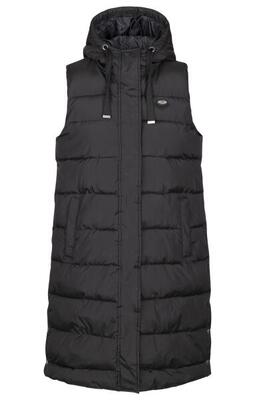 Trespass leona - dames gewatteerd gilet zwart