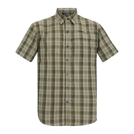 Chemise Manches Courtes Motif/style À Carreaux MINDANO Homme (Orage Foncé)