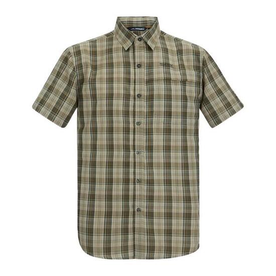 Chemise Manches Courtes Motif/style À Carreaux MINDANO Homme (Sauge Clair)
