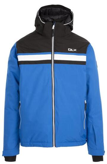 Dlx Vaughn Veste de ski homme bleue, imperméable, rembourrage effet duvet