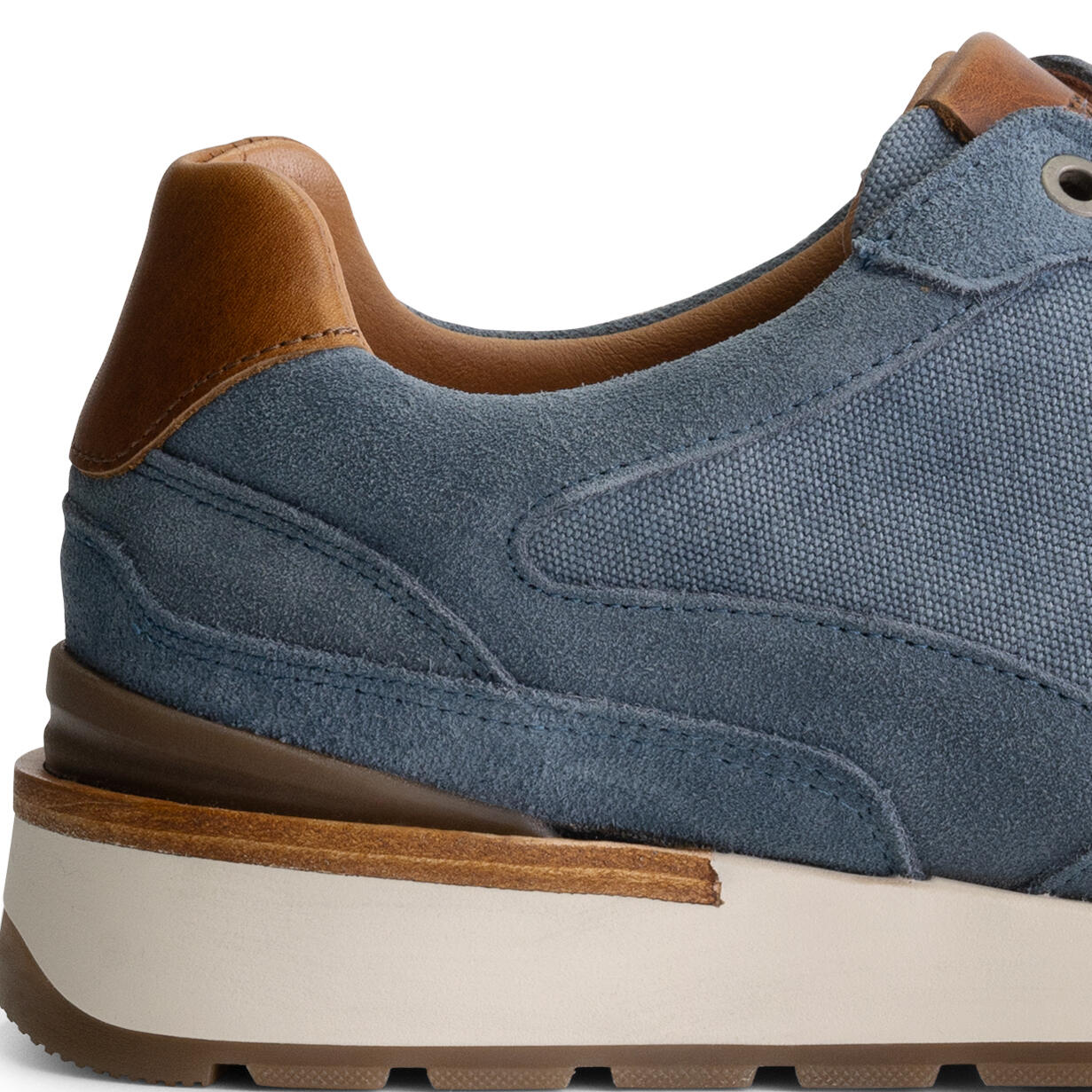 Newberry Hombre - Zapatillas - Lona y ante - Azul 5/7