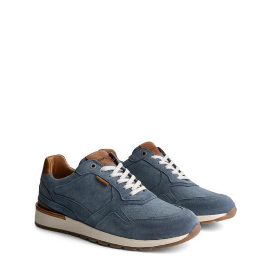 Newberry Uomo - Sneakers - Tela e camoscio - Blu