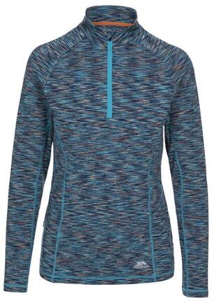 Trespass Edith Top actif femme manches longues col zippé Marine Marl