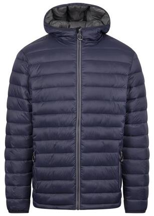 Trespass Paddley Herren-Steppjacke mit Kapuze, Blau