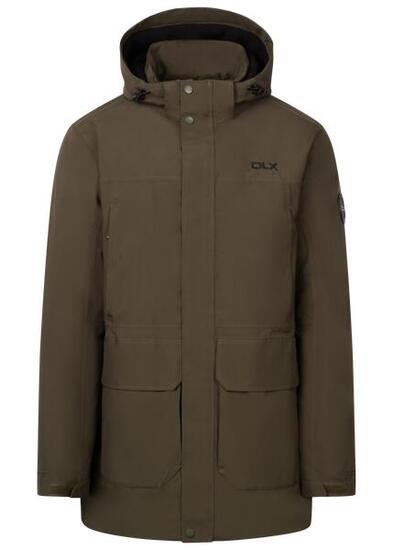 Dlx Donahue - Giacca antipioggia lunga uomo Dark Vine