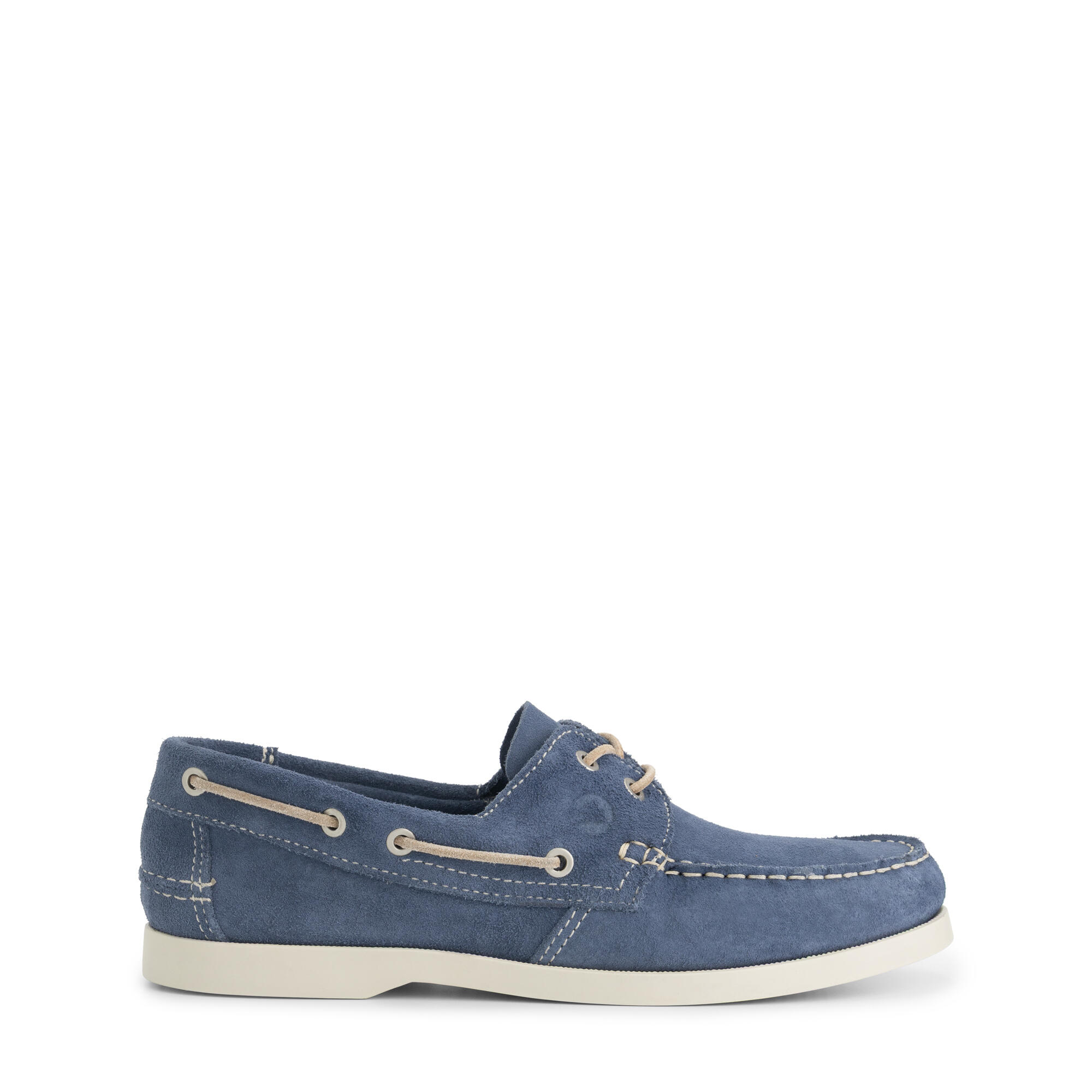 Krokvag Uomo - Scarpe da barca - Camoscio - Blu 3/6
