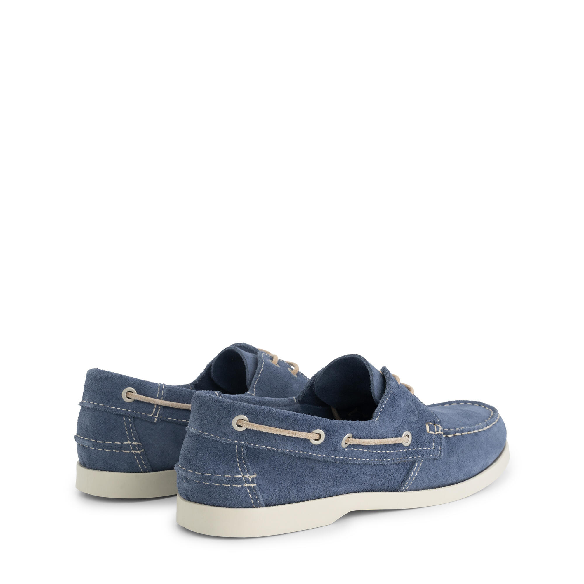 Krokvag Uomo - Scarpe da barca - Camoscio - Blu 2/6