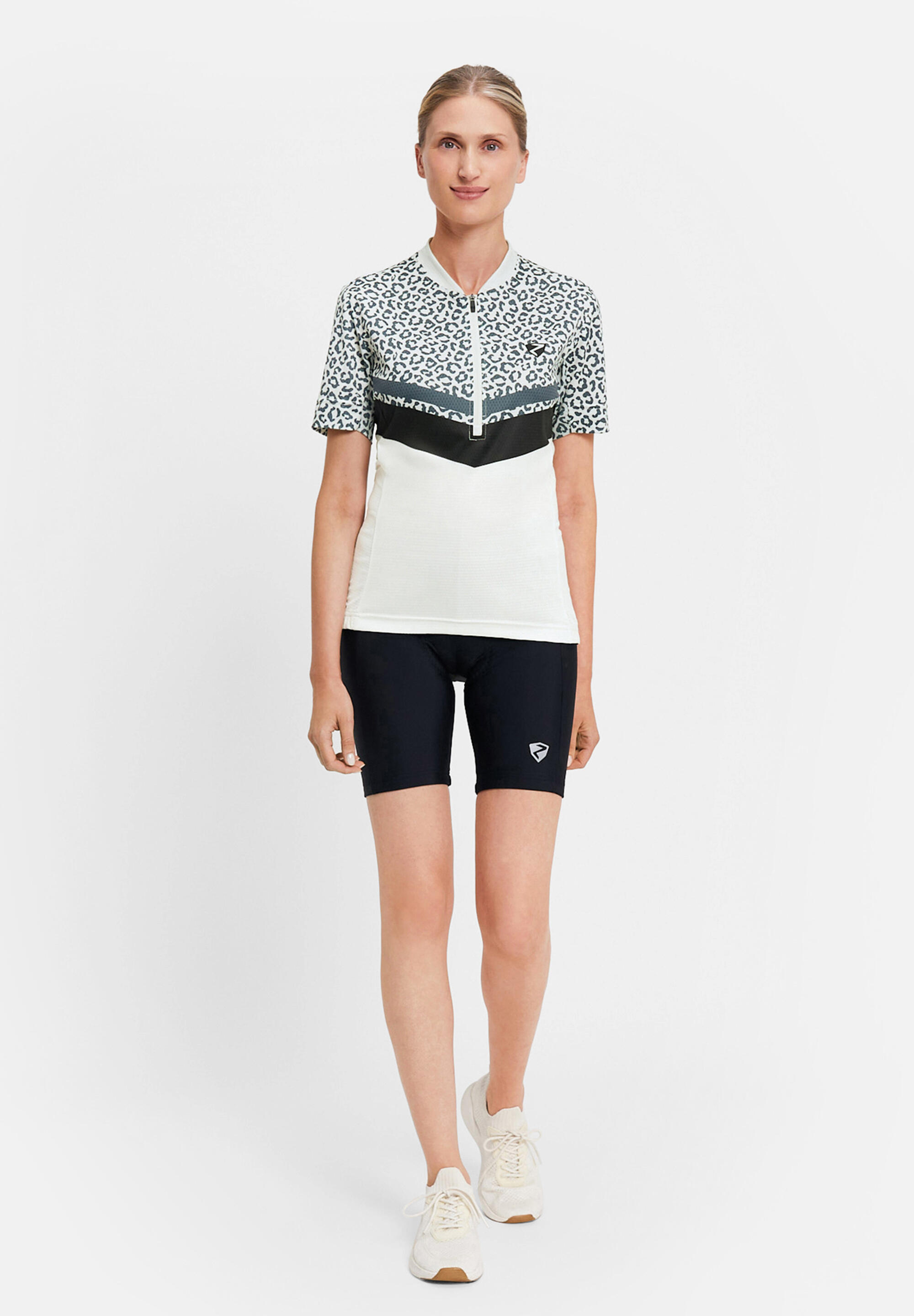 Kurzärmeliges Radtrikot NALADIA-Z creme 4/5
