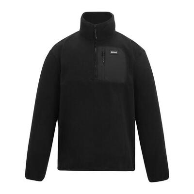 Heren frankie quarter zip fleece (zwart)