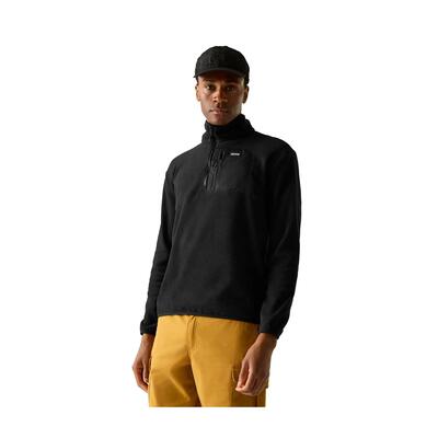 Heren frankie quarter zip fleece (zwart)