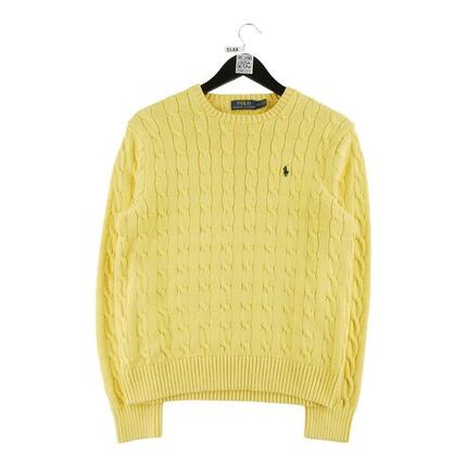 Reconditionné - Pull Femme Cable Knit Jaune - Excellent
