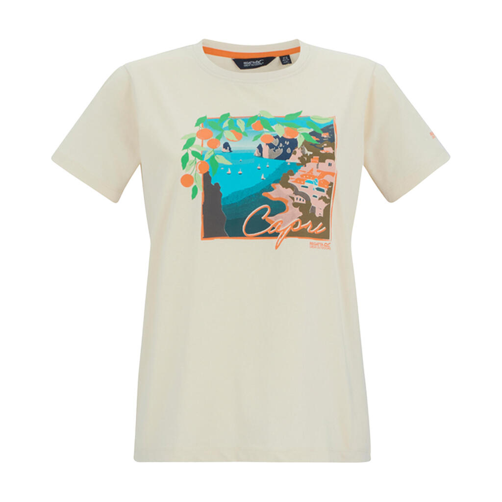 Womens/Ladies Filandra VX Capri Seaside TShirt (Light Vanilla)