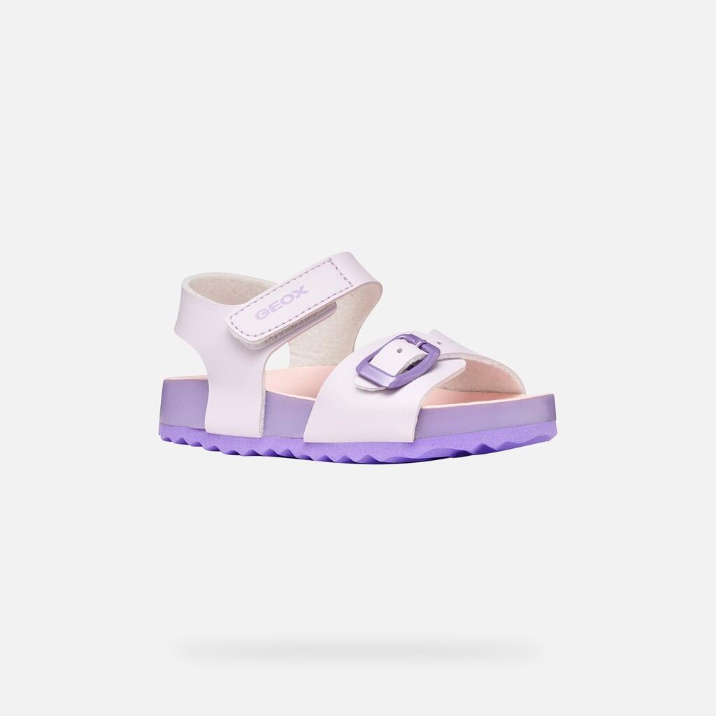 Sandales Bébé Fille B SANDAL CHALKI GIRL Lilas Clair 4/7