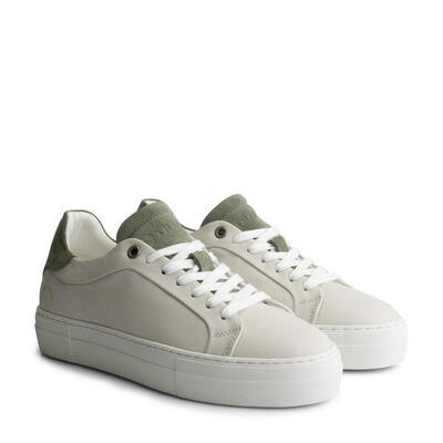 Santec dames - sneakers - leer - groen