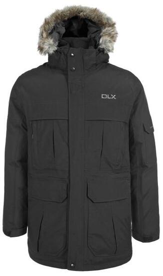 Dlx Highland - męska puchowa kurtka parka czarna