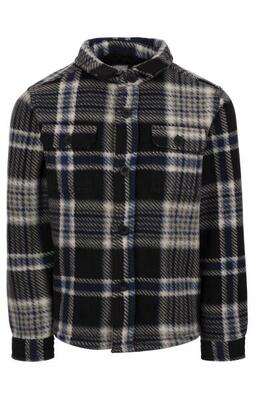 2058 Checkley Kids - Camicia in micropile a quadri con fodera sherpa