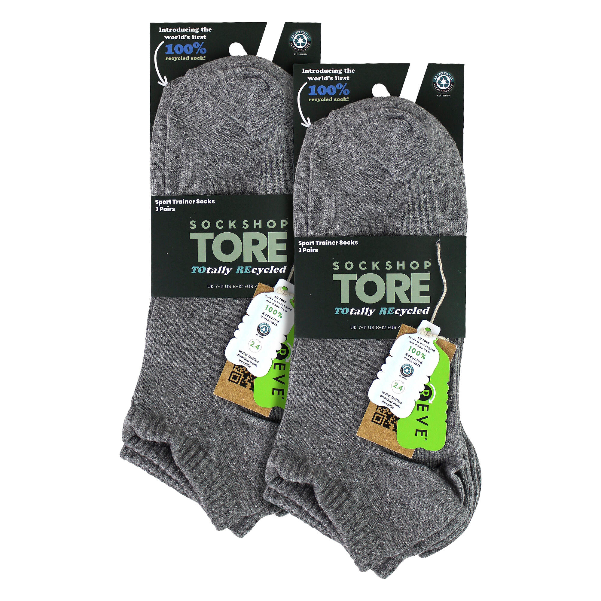 SOCKSHOP TORE - Lot de 6 paires de socquettes de sport homme 2/5