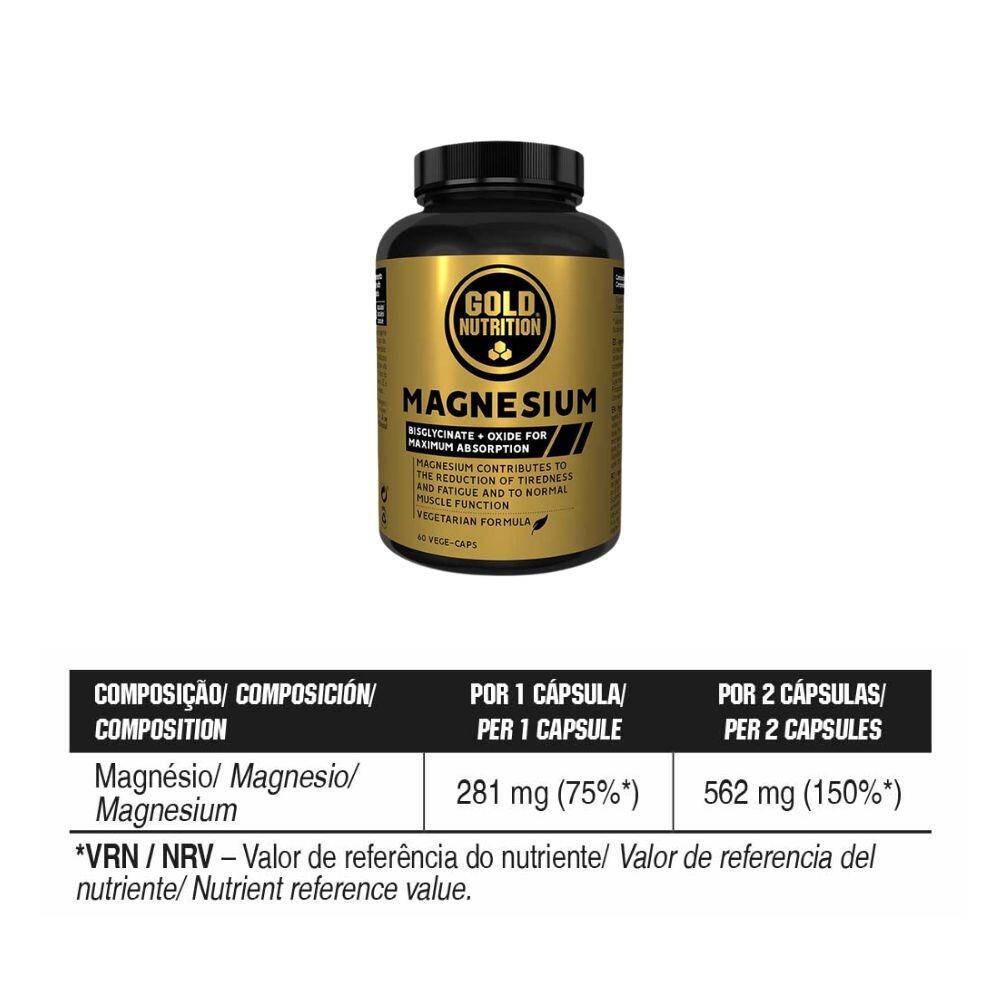 SUPLEMENTO NUTRICIONAL MAGNESIUM 600 MG - 60 CAPS 3/3