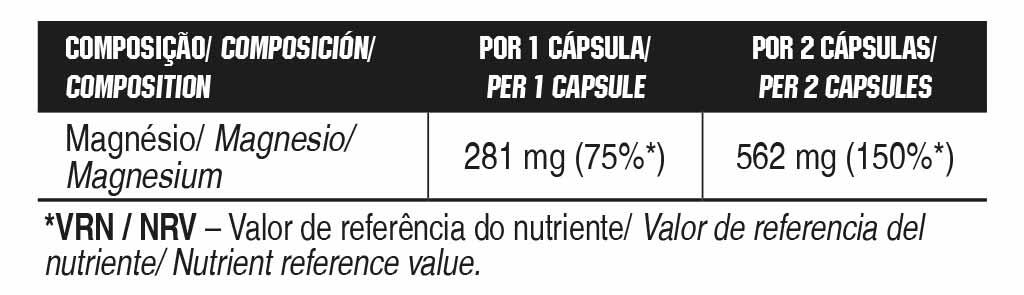 SUPLEMENTO NUTRICIONAL MAGNESIUM 600 MG - 60 CAPS 2/3