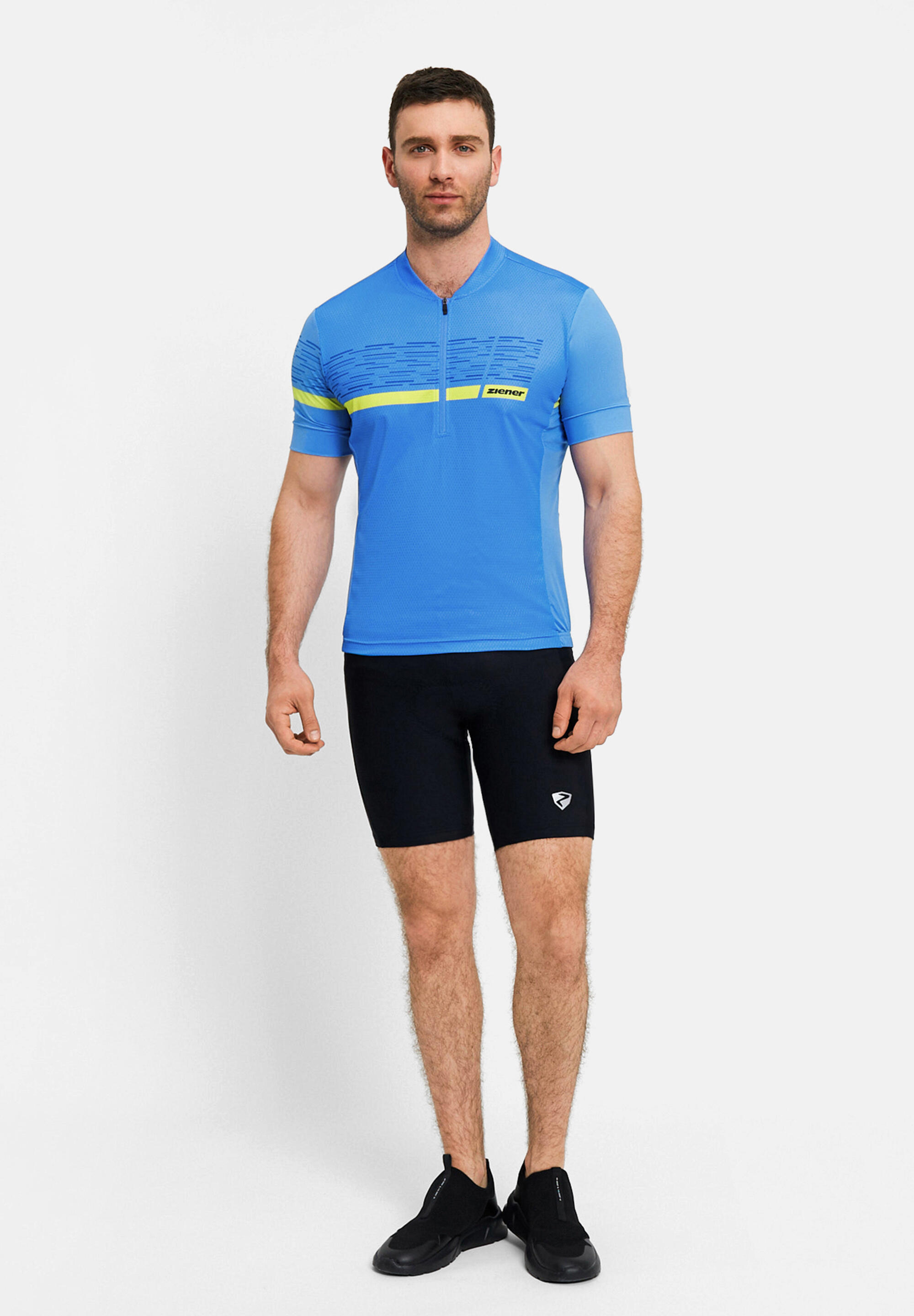 Kurzärmeliges Radtrikot NEMIC-Z blaugrau 4/5