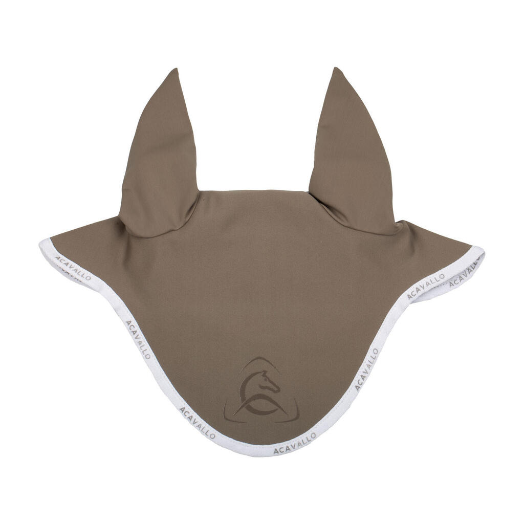 Elastane swim cap with silicone logo