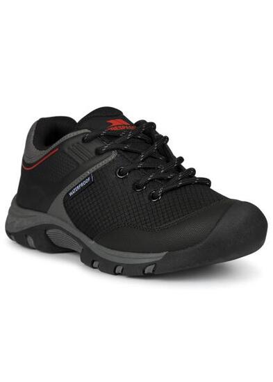 Trespass Bevin Unisex Kinder wasserdichter Trainer Schwarz/Rot