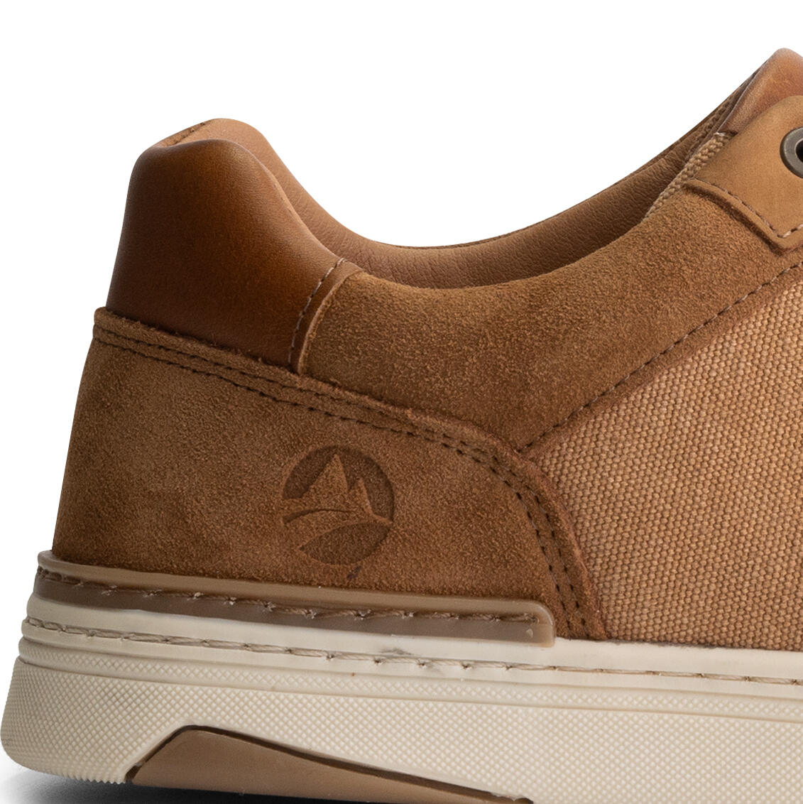 Bromley Uomo - Sneakers - Tela e camoscio - Cognac 5/7