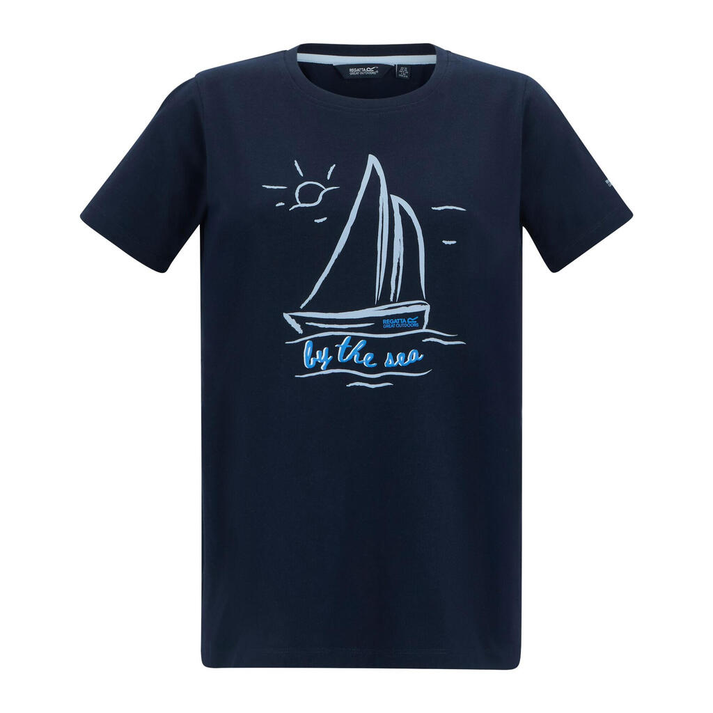 Womens/Ladies Filandra VX Sailboat TShirt (Navy)