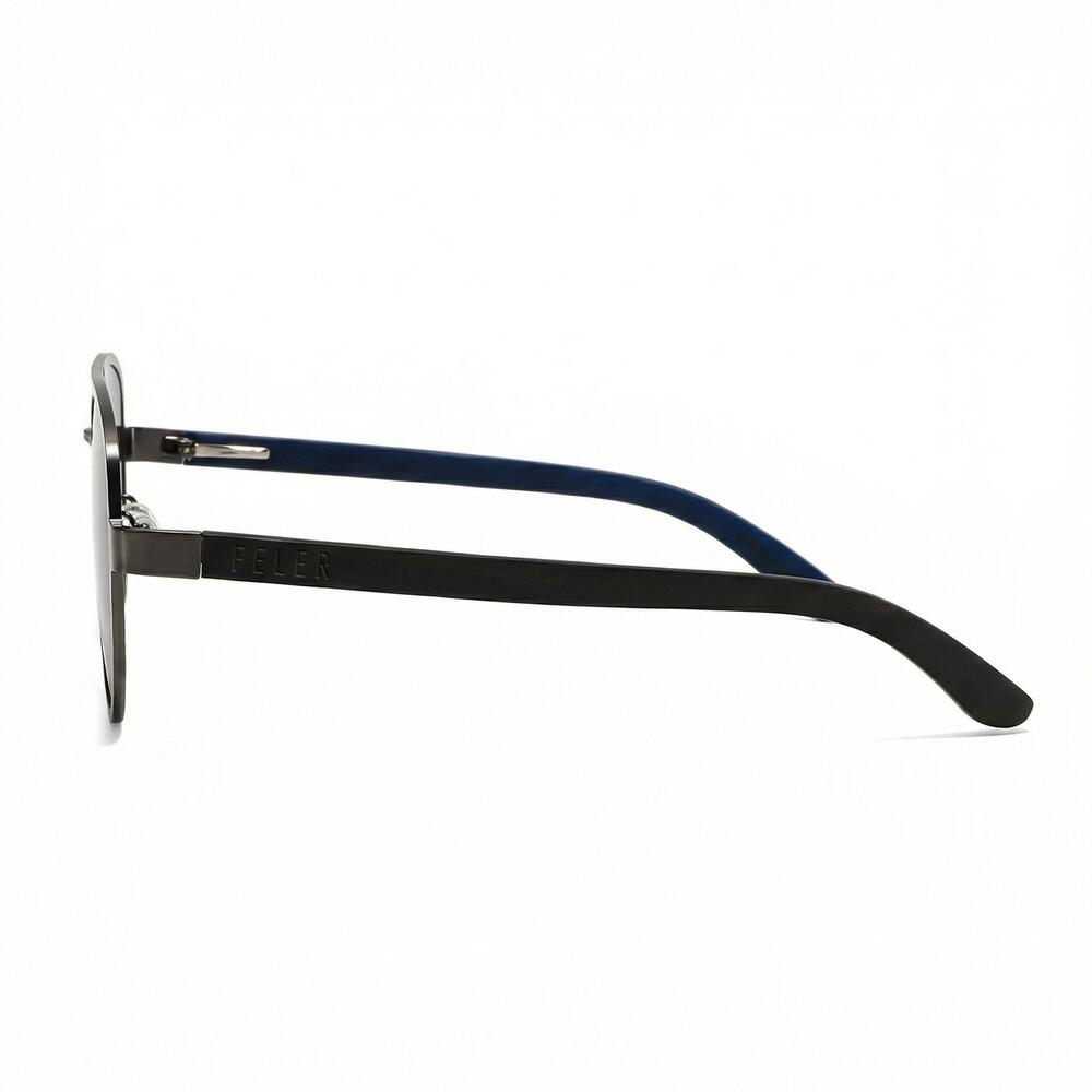 Lunettes de soleil en bois Feler 2803-4 unisexe, taille 54 mm 3/6