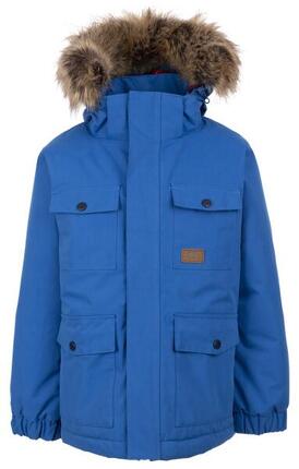 Trespass Upsider Veste Matelassée Homme avec Capuche Fourrure Amovible, Bleu