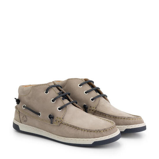 Maenporth Femme - Chaussures à lacets mi-hautes - Cuir - Gris