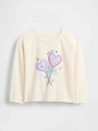 T-shirt bébé fille Gap rose 100% coton manches longues