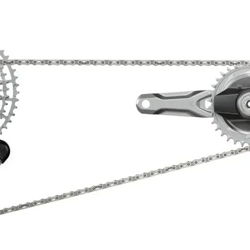 SRAM Eagle AXS groupset 170 mm double 32/34 silver