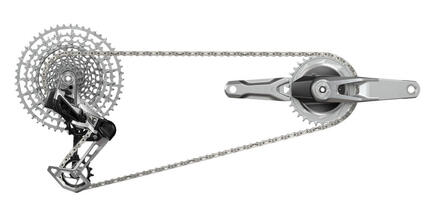 Zestaw SRAM Eagle AXS 170 mm podwójny 32/34 srebrny