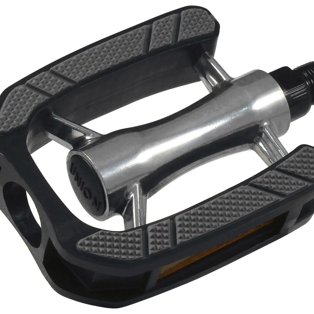 UNION SP-824 flat pedal, aluminium, silver/black, 9/16"