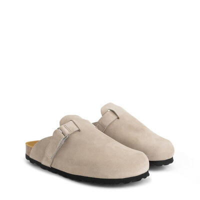 Tannas dames - clogs - suede - grijs