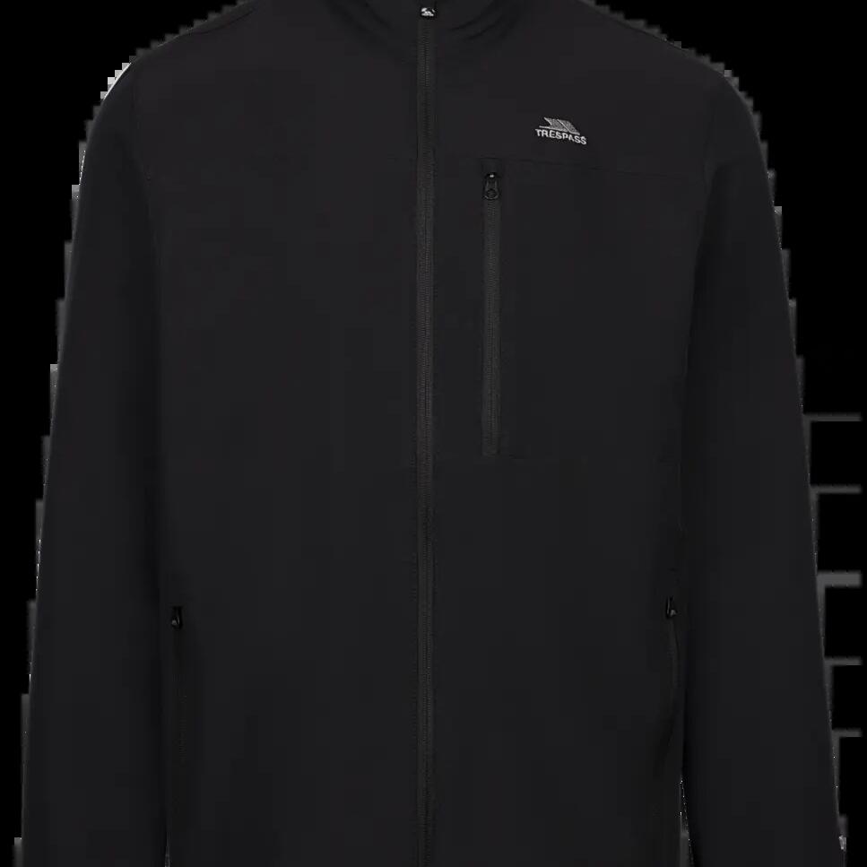 Trespass Filmford Packaway Men's Adventure Jacket - Black