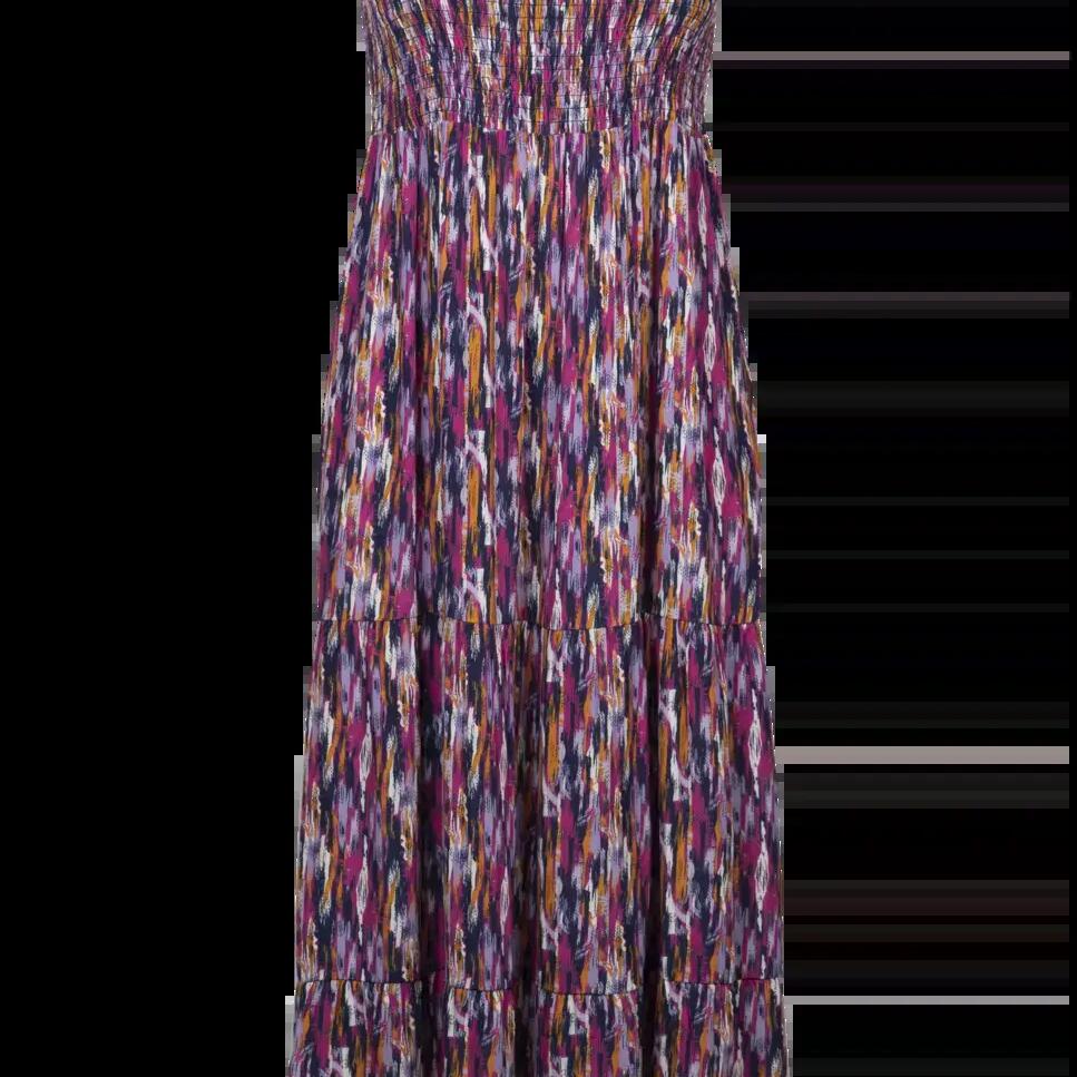 Trespass Selena - Vrouwelijke casual maxi-jurk met marineblauwe print