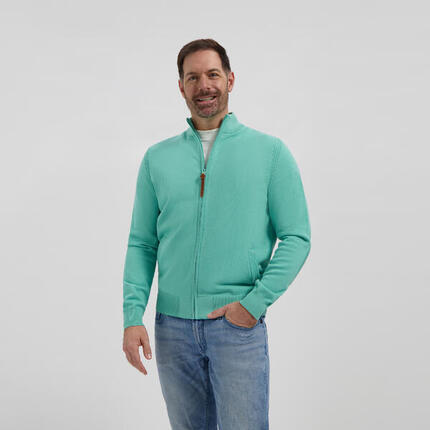 Ethan Herren - Outdoor Strickjacke - Blau