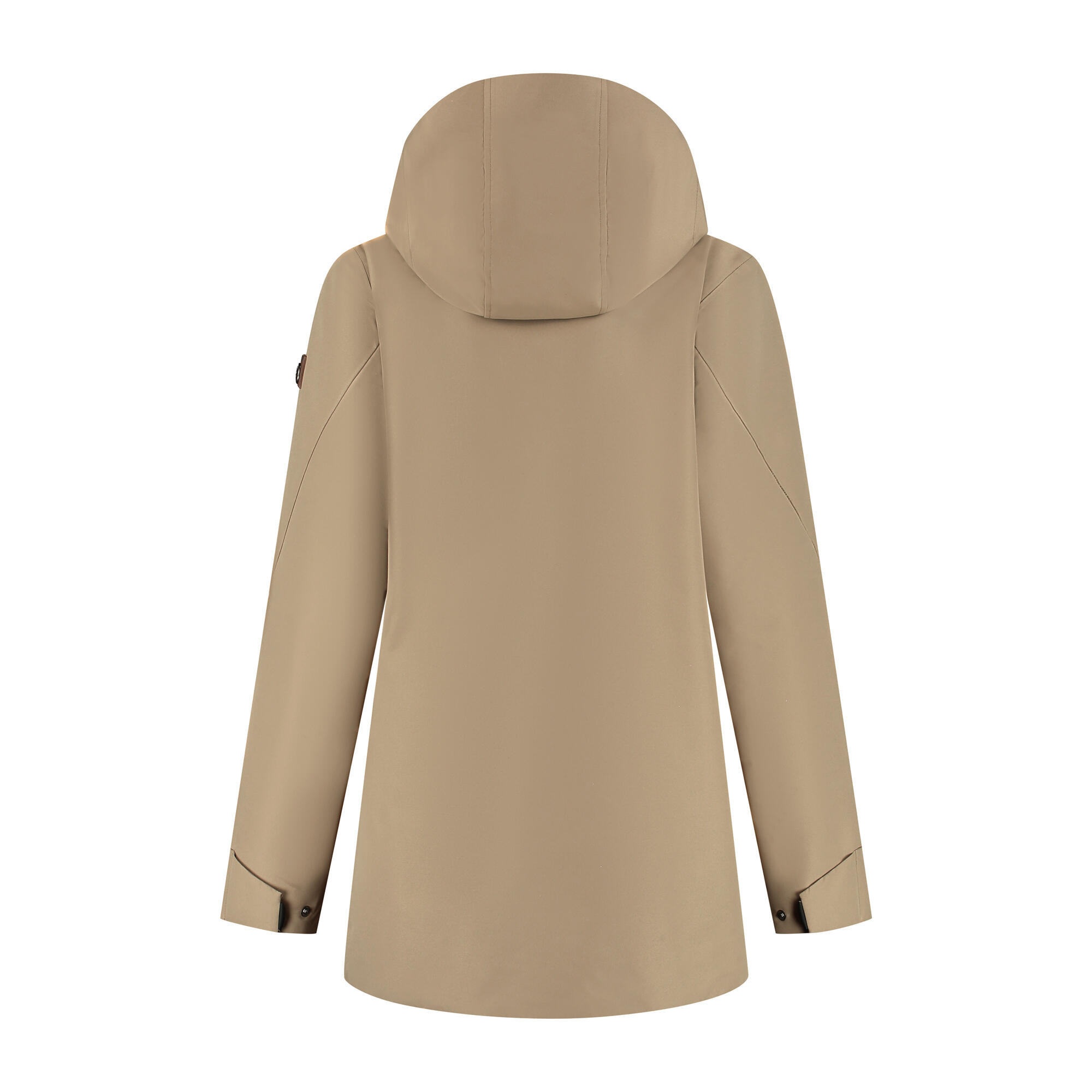 Leyla Dames - Hardshell Jas - Waterdicht - Lichtbruin 6/6